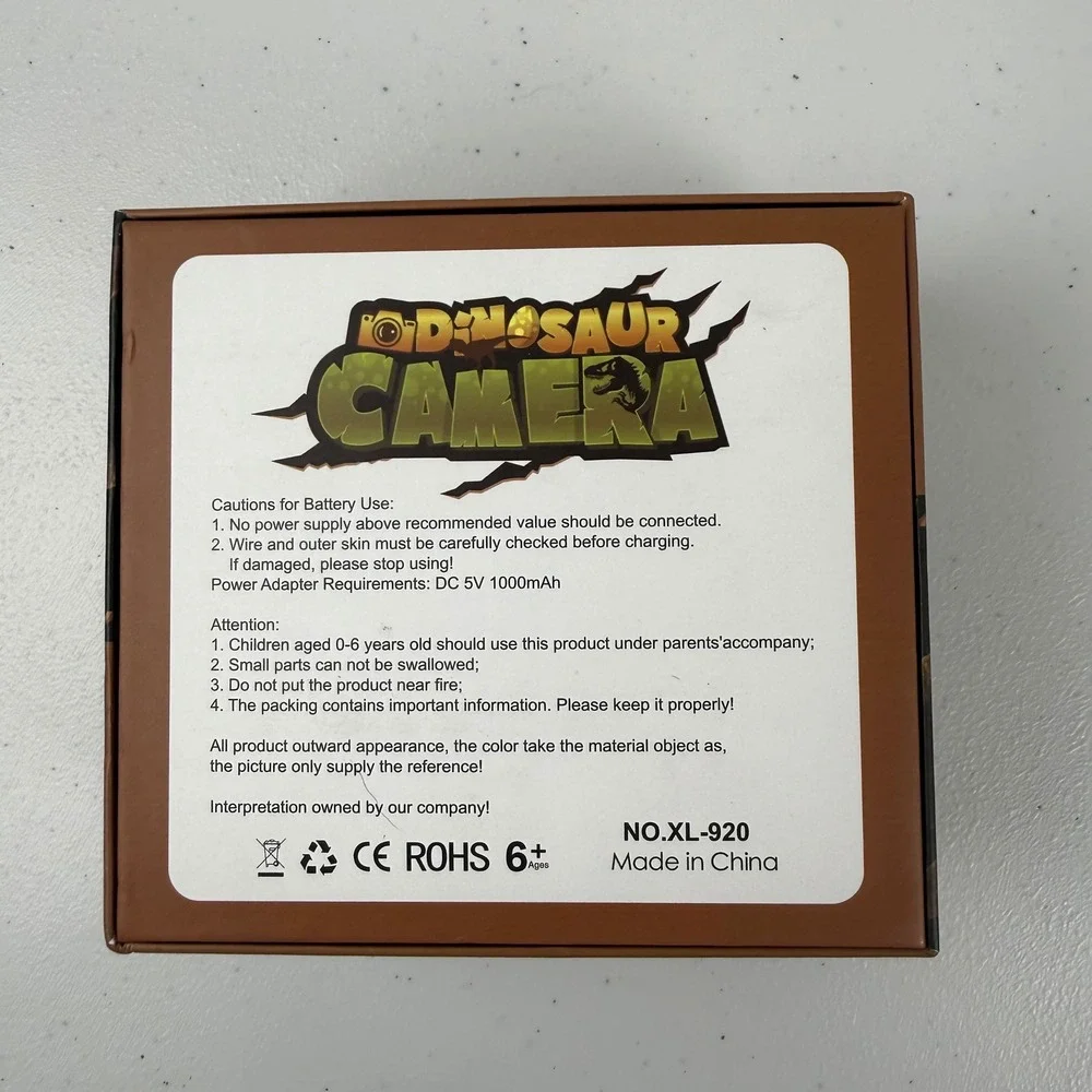 Kids Dinosaur Digital Camera Green T-Rex Digital XL-920 Photography Gift
